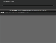 Tablet Screenshot of cedarlinks.com